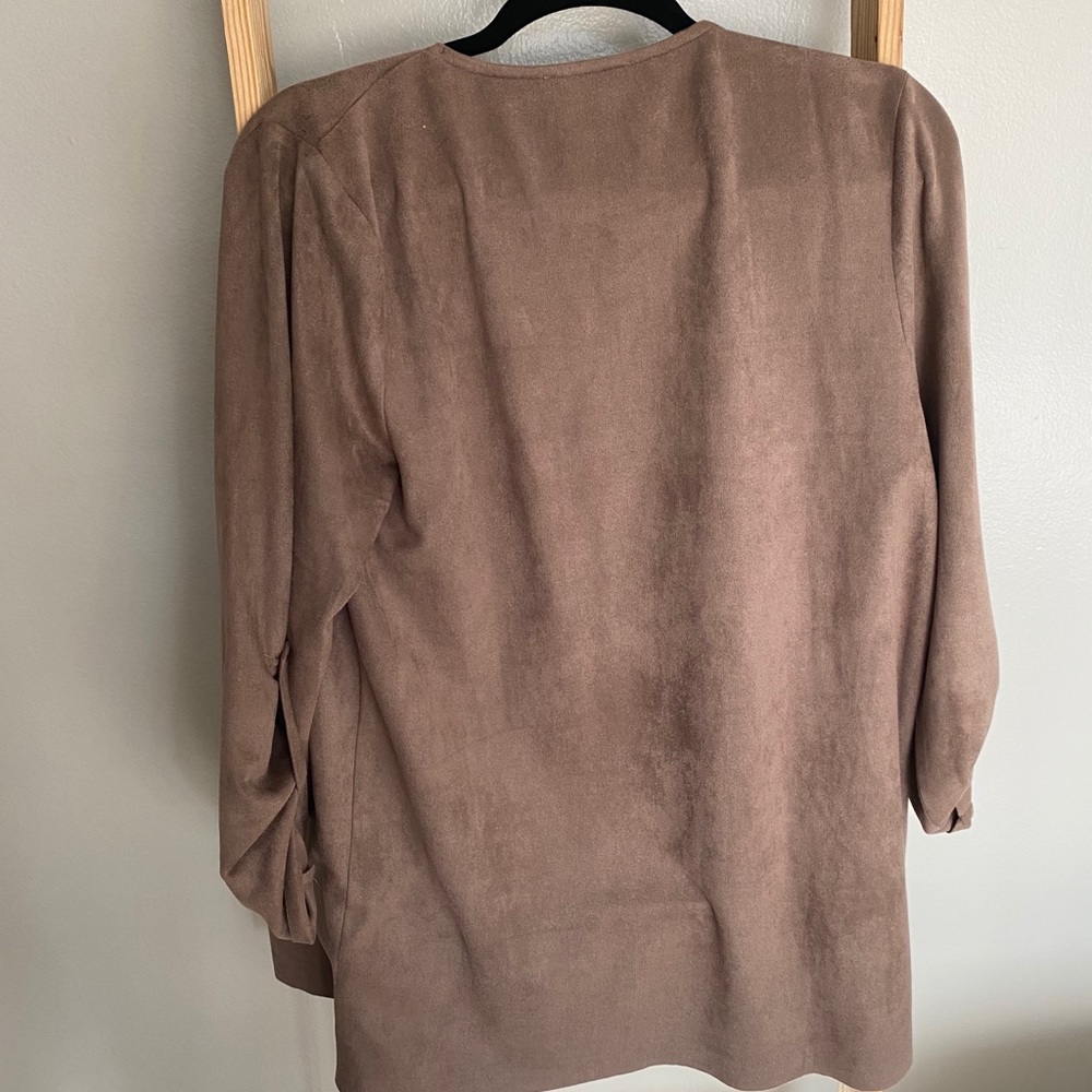 She + Sky Faux Suede Jacket